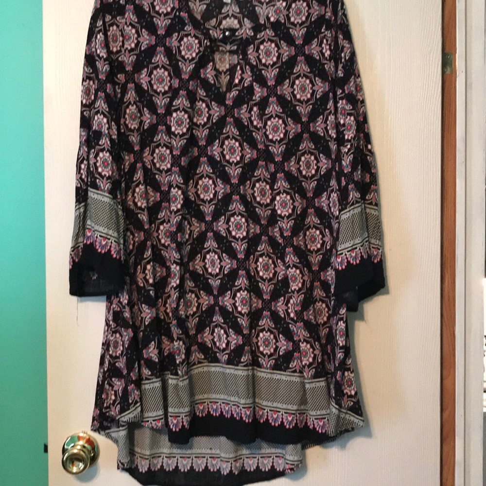 Knitted Belle XL bell sleeve tunic